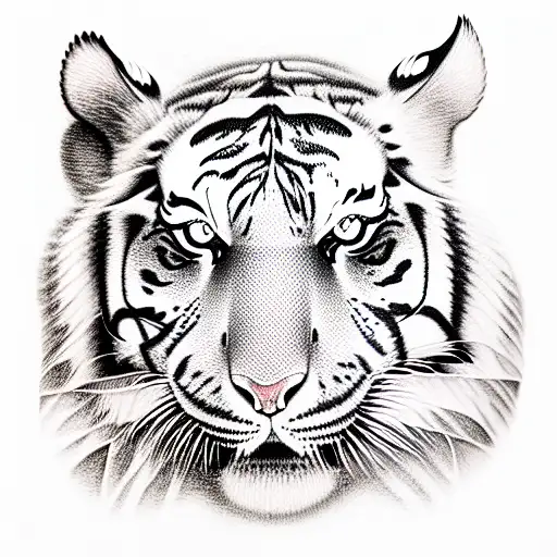 Tiger tattoo design idea