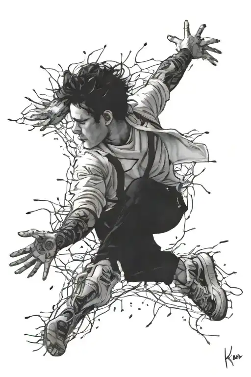 Ikar falling tattoo design idea