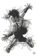 Ikar falling tattoo design idea