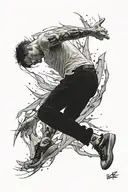 Ikar falling tattoo design idea