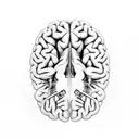 brain cancer memorial for dad tattoo design idea