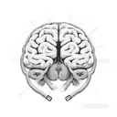 brain cancer memorial for dad tattoo design idea