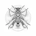 Ants  tattoo design idea