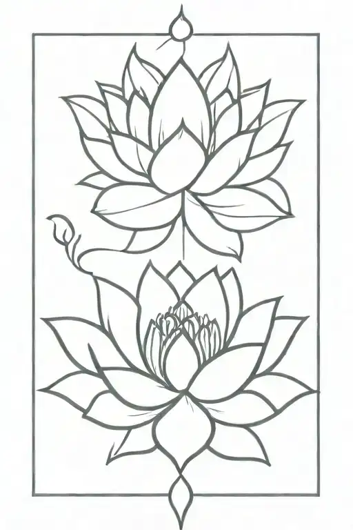 spiritual goddess lotus flower unalome tattoo tattoo design idea