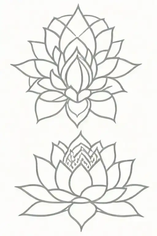 feminine spiritual goddess lotus flower mandala unalome rising sun tattoo design idea