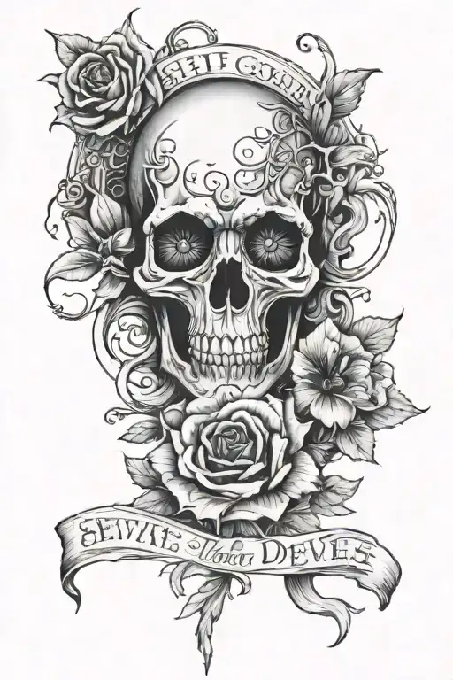 Inspired by Florence + The machine song "seven devils" lyrics "and no river and no lakes, can put the fire out" tattoo design idea
