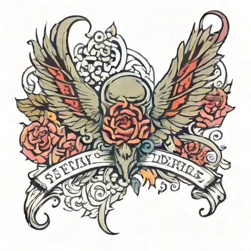 Inspired by Florence + The machine song "seven devils" lyrics "and no river and no lakes, can put the fire out" tattoo design idea