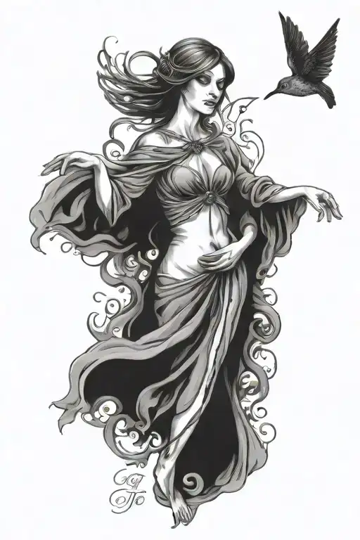 Inspired by Florence + The machine song "seven devils" lyrics "and no river and no lakes, can put the fire out" tattoo design idea