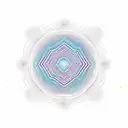 An intricate geometric pattern inspired by the sound waves of music tattoo design idea