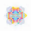 An intricate geometric pattern inspired by the sound waves of music tattoo design idea