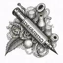 draw a syringe with the name "Beat all Odds" and have 2 pills getting shot out of the needle. tattoo design idea