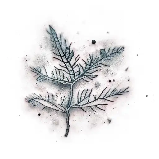 blackberry twig tattoo design idea