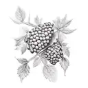 blackberry bush tattoo design idea