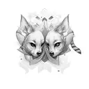 The names Porter and Harlow  tattoo design idea