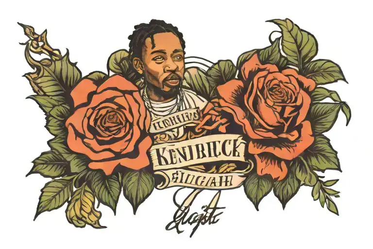 kendrick lamar alright written tattoo design idea