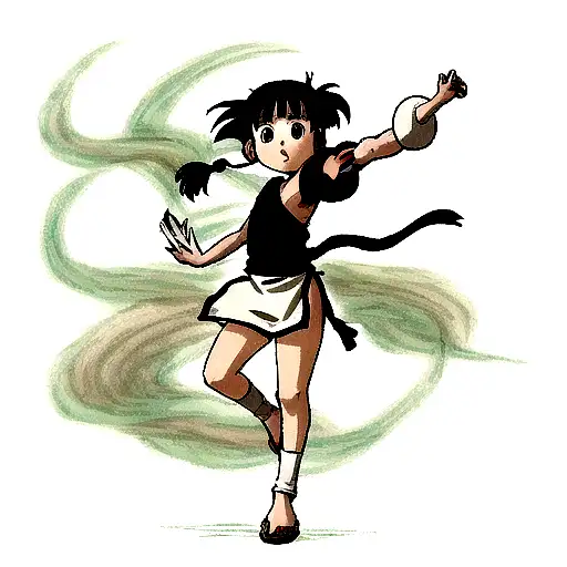 Haku from spirited away wrapping around arm tattoo design idea