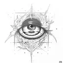 Evil Eye tattoo design idea