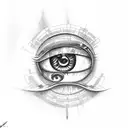 Evil Eye tattoo design idea