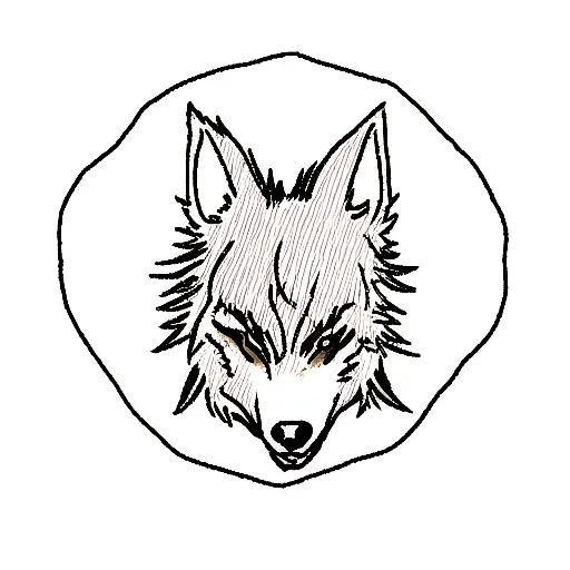wolf tribe tattoo design idea