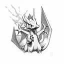 charizard tattoo design idea