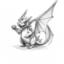 charizard tattoo design idea