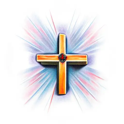 Christian cross  tattoo design idea