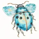 panpan ladybug tattoo design idea