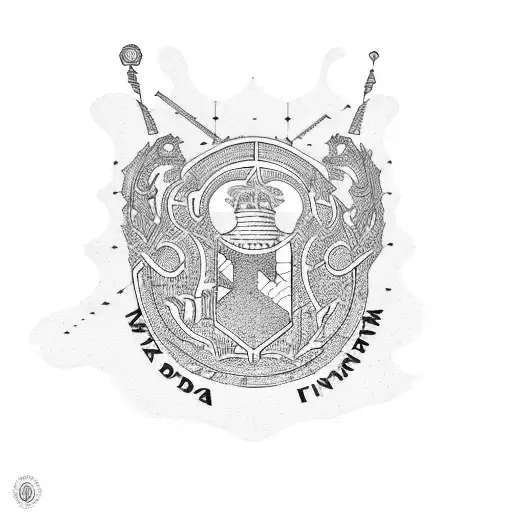 Madrid and Ponferrada connected by a dotted line tattoo design idea