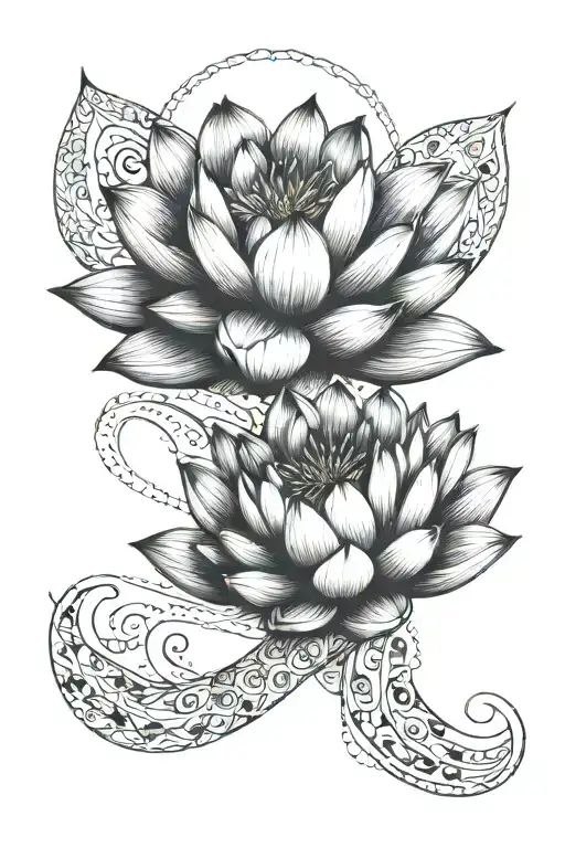 A soft, gentle hand holding a lotus geometric lotus flower with the quote "without struggle, there is no progress" tattoo design idea
