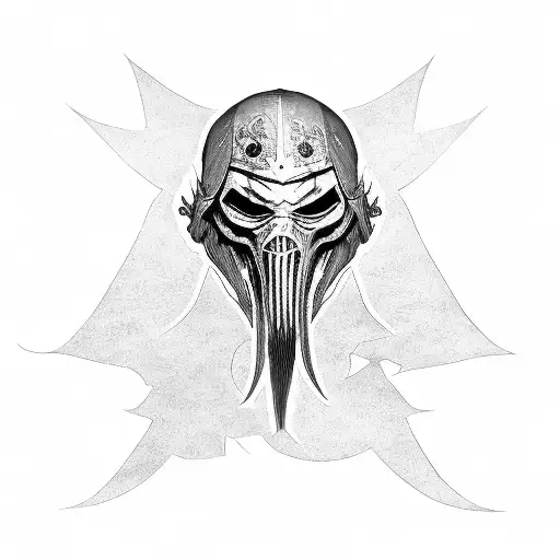 Plaguedoctor sinister medival tattoo design idea