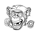 monkey tattoo design idea