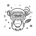 monkey tattoo design idea