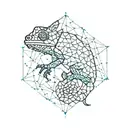 Chameleon tattoo design idea