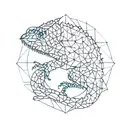 Chameleon tattoo design idea