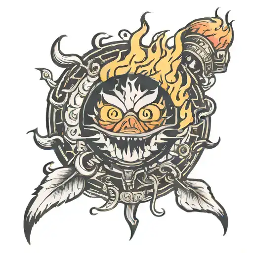 Calcifer tattoo design idea