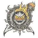 Calcifer tattoo design idea