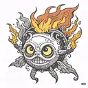 Calcifer tattoo design idea