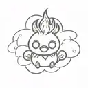 Calcifer tattoo design idea