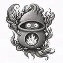 Calcifer cocina tattoo design idea