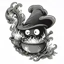Calcifer cocina tattoo design idea