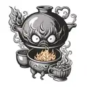 Calcifer cocina tattoo design idea