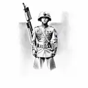 marine corps  soldier  tattoo design idea