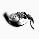 two revolvers tattoo design idea