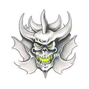 Devil from Dantes Hell tattoo design idea