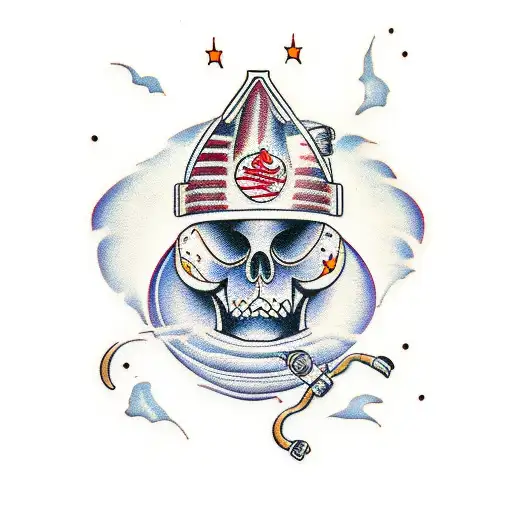 liquor store on mars tattoo design idea