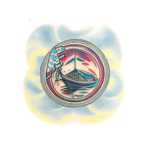 transit of venus tattoo design idea