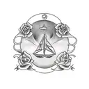 transit of venus tattoo design idea