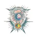 transit of venus tattoo design idea