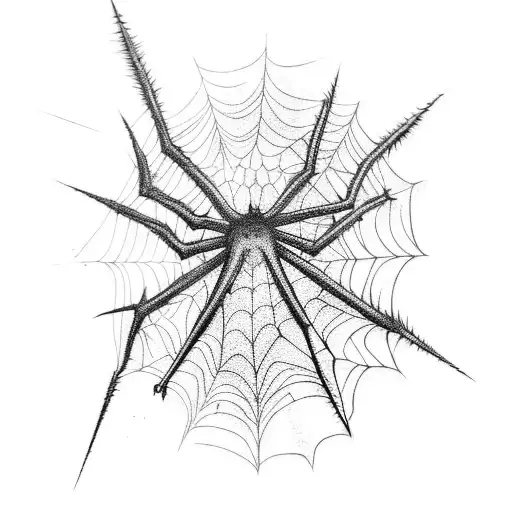 Incorporate spiderwebs and lightning bolts into a dark aesthetic design inspired by lil peep songs tattoo design idea