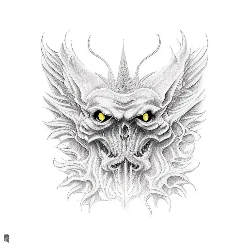 Door of durin tattoo design idea